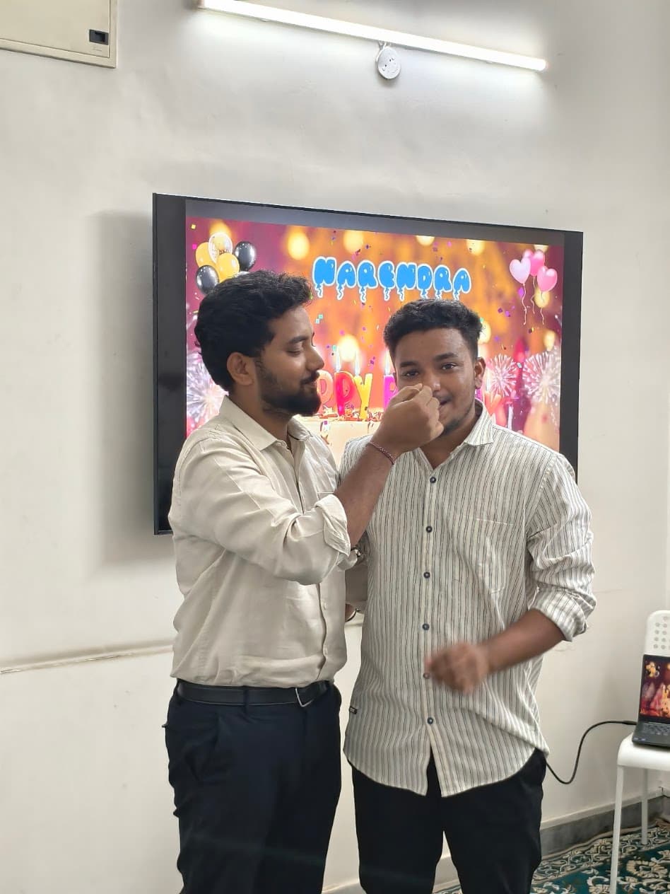 With Rajesh