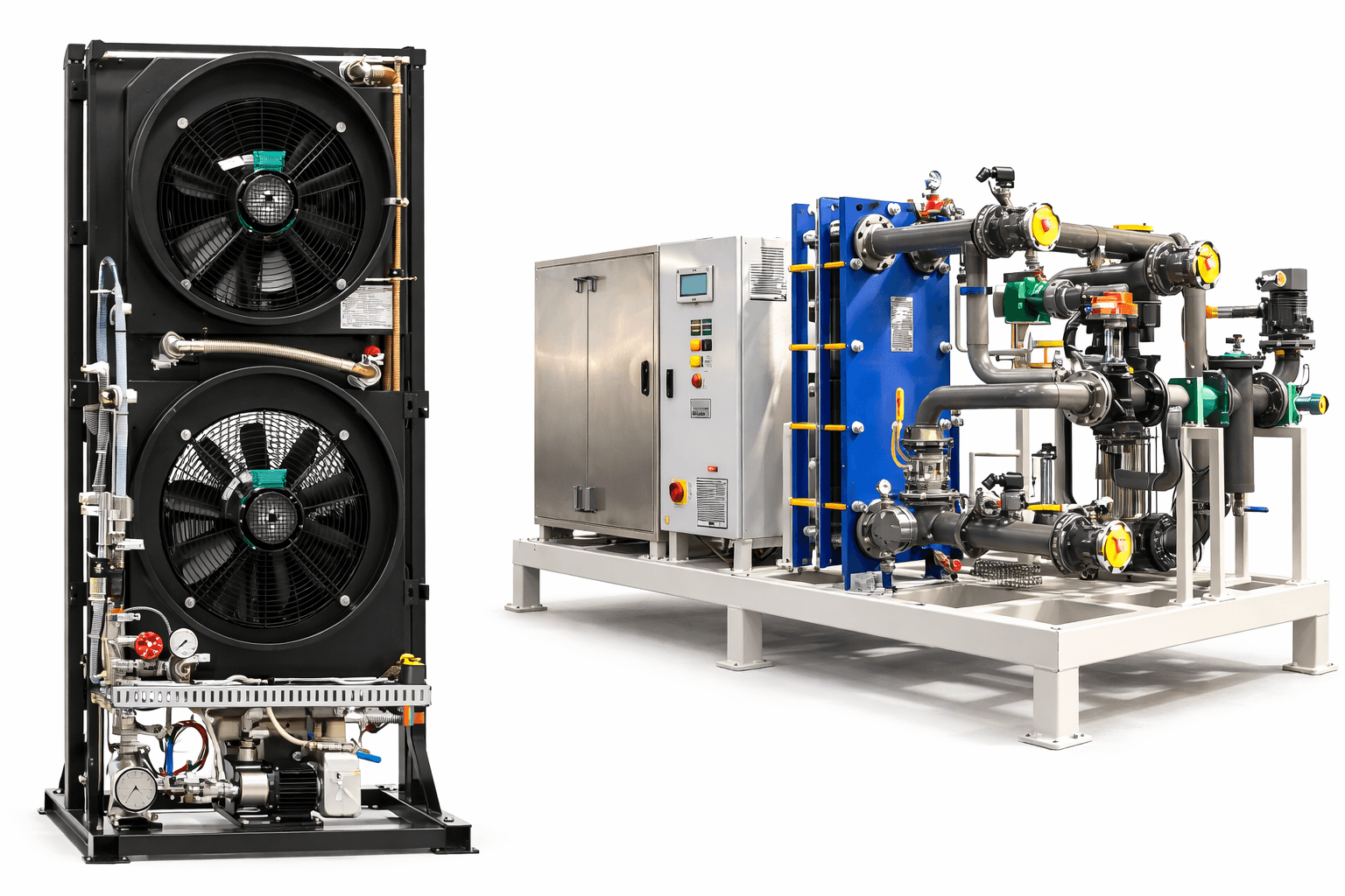 Industrial heat exchanger cooling system