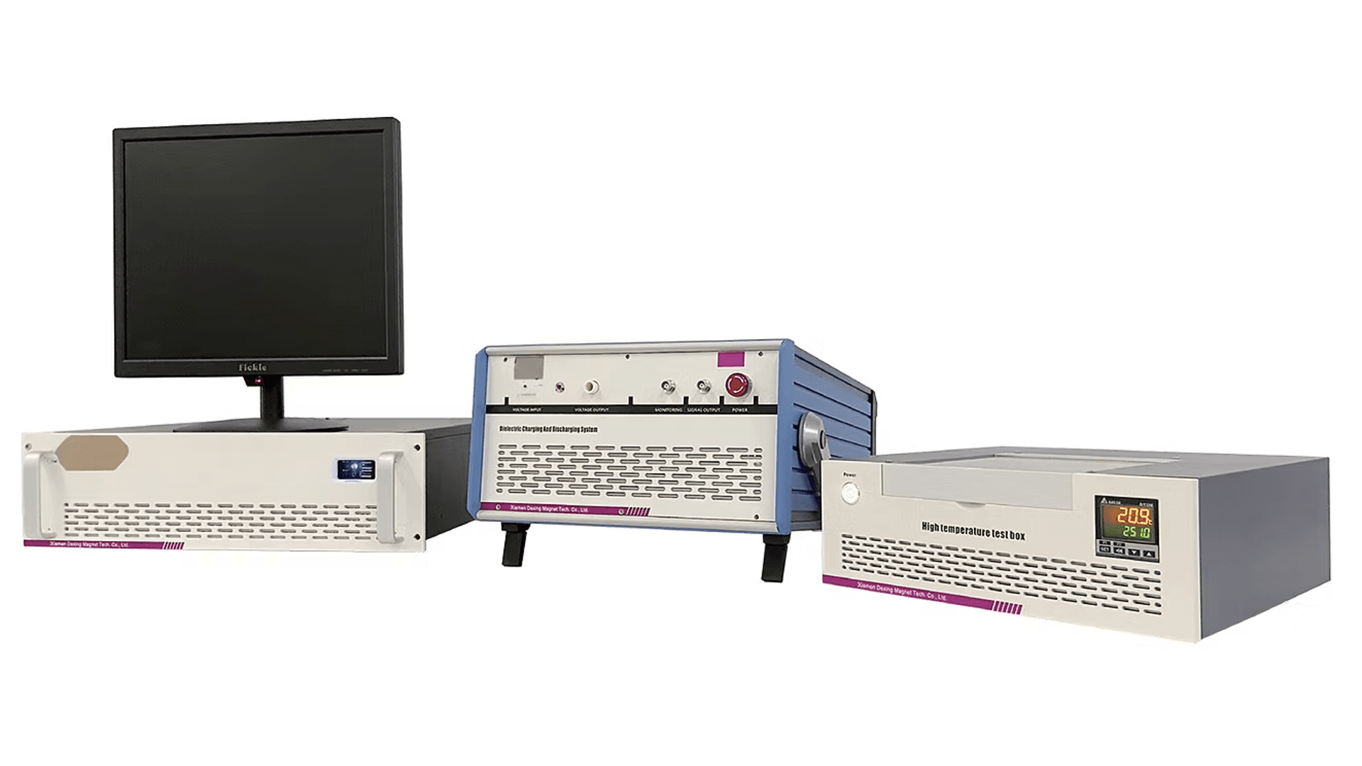 Dielectric charging and discharging test system