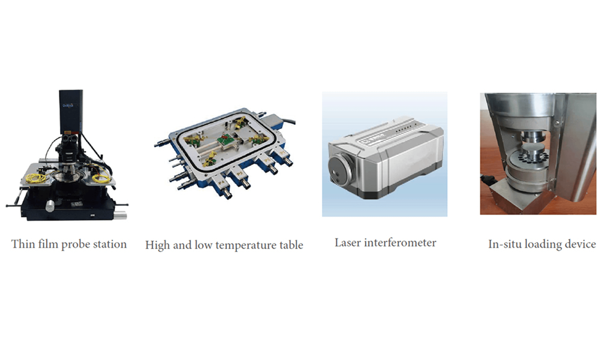 Extensible test device for electrical properties measurement system